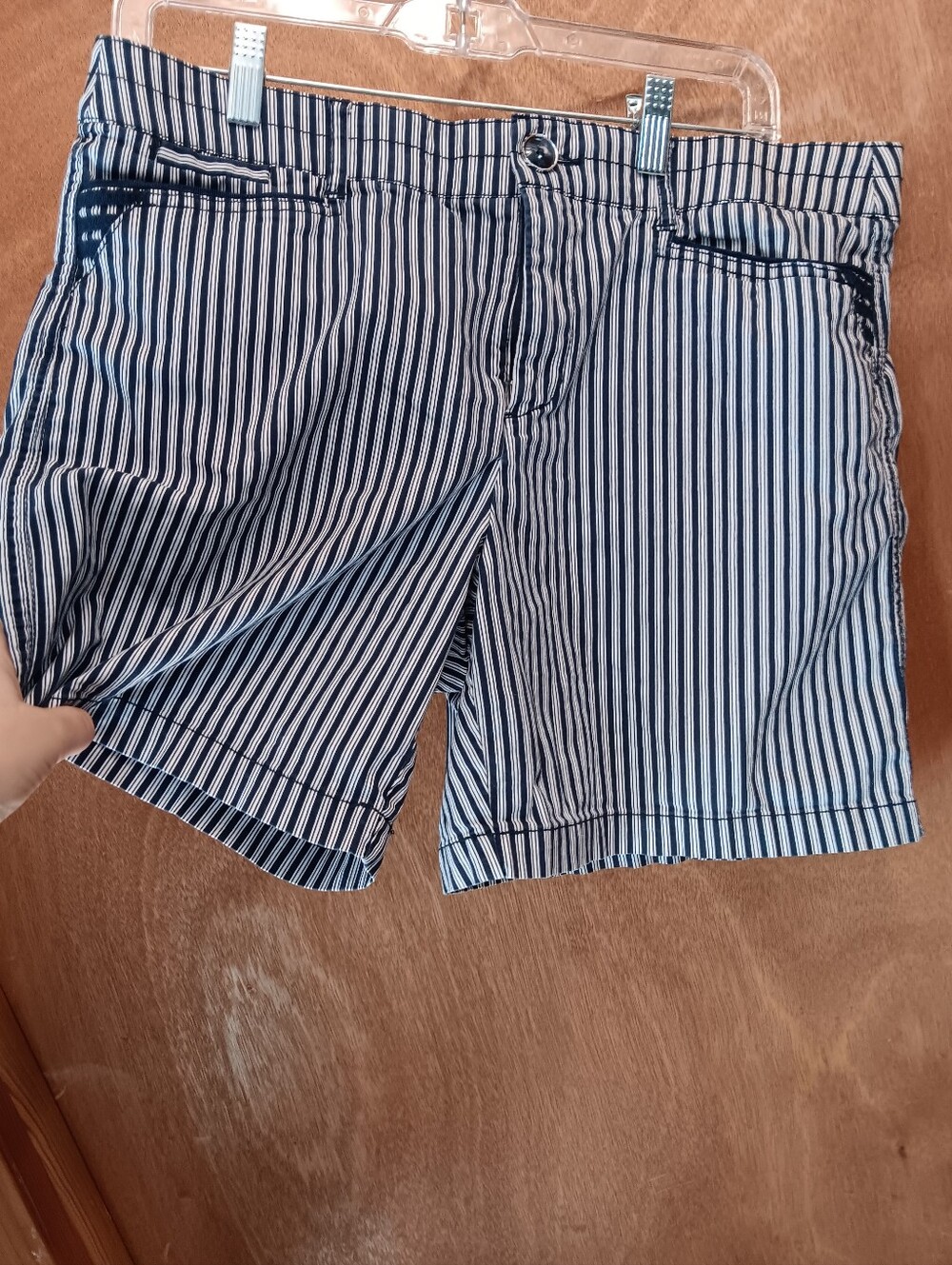 Intro Love The Fit Striped Navy and White Women’s Shorts